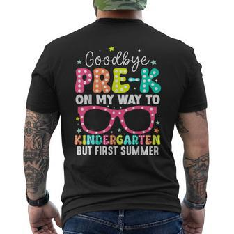 Goodbye Pre-K Graduation To Kindergarten First Summer Men's T-shirt Back Print - Seseable