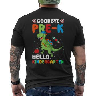 Goodbye Pre-K Hello Kindergarten Here I Come Graduation Men's T-shirt Back Print - Seseable