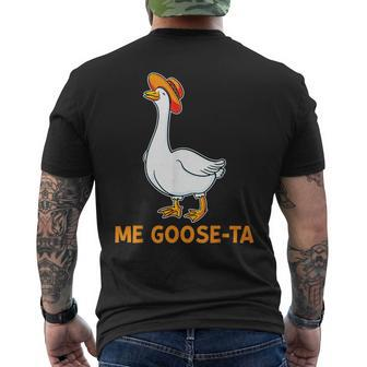 Me Goose Ta Mexican Spanish Goose Pun Meme Men's T-shirt Back Print - Monsterry UK