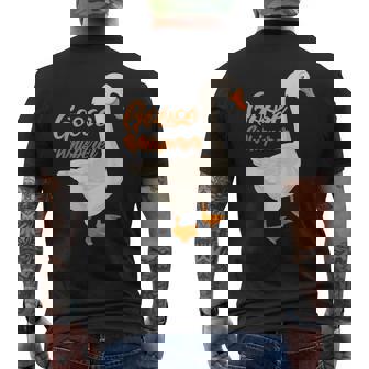 Goose Whisperer Farmer Animal Goose Men's T-shirt Back Print - Monsterry