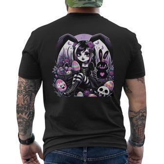 Gothic Emo Graphic Men's T-shirt Back Print - Seseable