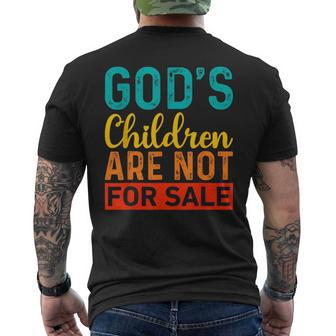 Gottes Kinder Stehen Nicht Zum Verkauf Lustig T-Shirt mit Rückendruck - Seseable