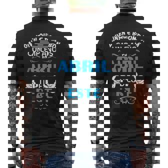 Graciosa Cumpleanos En Abril Divertido Cumpleaños De Abril Camiseta Hombre Estampado Espalda - Regaloses