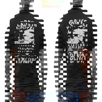 I Graduated Can I Go Back To Bed Now Last Day Of School Men's T-shirt Back Print - Seseable