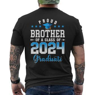 Graduation 2024 Proud Brother Of A Class Of 2024 Graduate Men's T-shirt Back Print - Monsterry AU