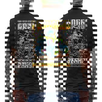 Graduation Pre-K Monster Truck Boys I Crushed Preschool Grad Men's T-shirt Back Print | Mazezy