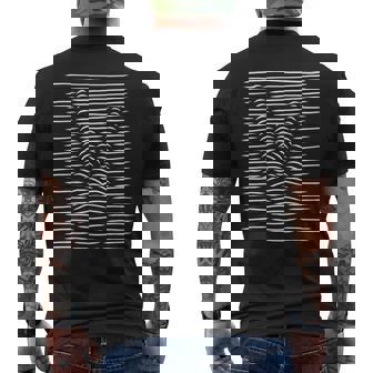 Gráfico De Ilusión Óptica Heavy Metal Music Devil Horns Camiseta Hombre Estampado Espalda - Regaloses