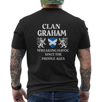 Graham Scottish Family Clan Scotland Name Mens Back Print T-shirt - Thegiftio UK