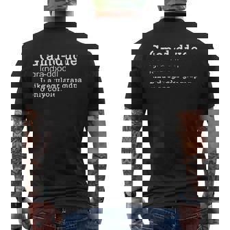 Grand Dude Denifition Noun Gorgeous 2022 Best Mens Back Print T-shirt - Thegiftio UK