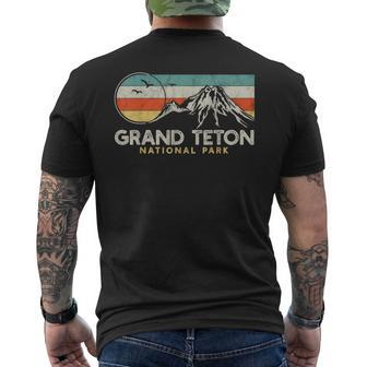 Grand Teton National Park V2 Mens Back Print T-shirt - Thegiftio UK
