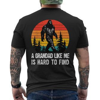 A Grandad Like Me Is Hard To Find Bigfoot Fathers Day Men's T-shirt Back Print - Thegiftio UK