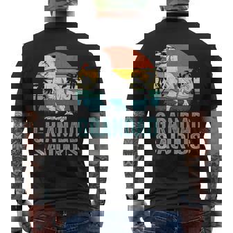 Grandadsaurus T Grandad From Grandchildren T Rex Men's T-shirt Back Print - Thegiftio UK