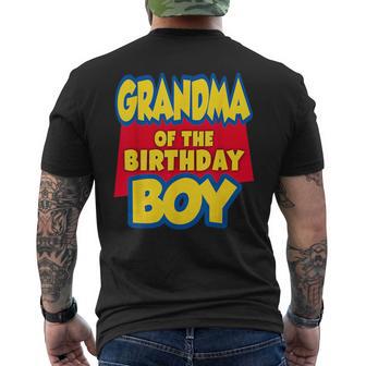 Grandma Of The Birthday Boy Toy Story Decorations Men's T-shirt Back Print - Monsterry CA