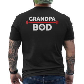 Grandpa Bod Weightlifter Gag Exercise Gym Men's T-shirt Back Print - Monsterry DE