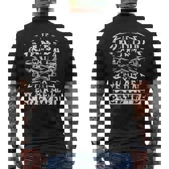 If Grandpa Cant Fix It Were All Screwed Fathers Day Men's T-shirt Back Print - Thegiftio
