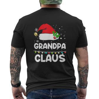 Grandpa Claus Santa Hat Xmas Christmas Mens Back Print T-shirt | Mazezy