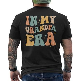 In My Grandpa Era Lover Groovy Retro Papa Fathers Day Men's T-shirt Back Print - Thegiftio UK