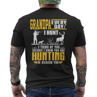 My Grandpa Every Day I Hunt I Think Of You Hunting In Heaven Men's T-shirt Back Print | Seseable CA