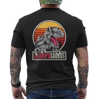 Grandpa Idea Dinosaur Family Grandpasaurusrex Mens Back Print T-shirt | Mazezy AU