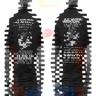 Some Grandpas Take Naps Real Grandpas Go Bowling Then Take A Men's T-shirt Back Print - Seseable