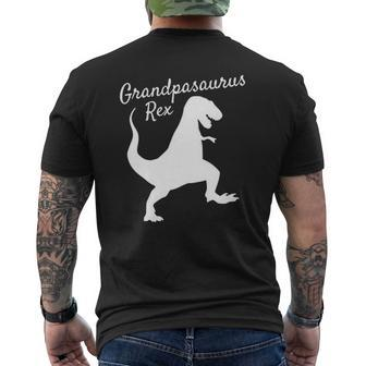 Grandpasaurus Rex Dinosaurrex Mens Back Print T-shirt | Mazezy CA