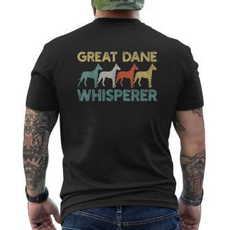 Great Dane Dog Retros Mens Back Print T-shirt - Thegiftio UK