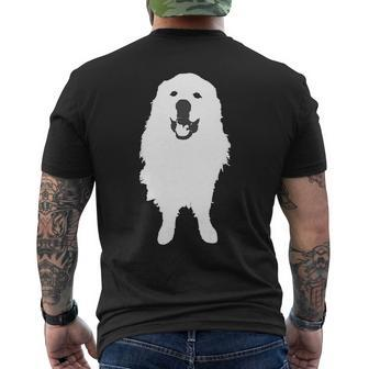 Great Pyrenees Dog Smiling Dog Christmas For Dog Owners For Animal Lovers Mens Back Print T-shirt - Seseable
