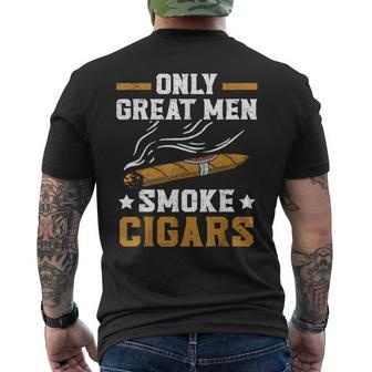 Only Great Smoke Cigars Tobacco Cigarette Smoker Men's T-shirt Back Print - Monsterry