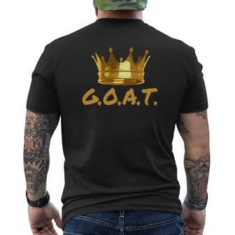 Greatest Of All Time Goat Goa Mens Back Print T-shirt - Thegiftio UK