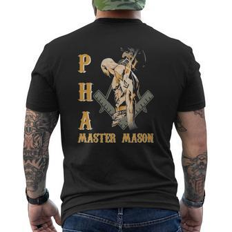 Greats Mason Prince Hall Pha Master Mason Father's Day Mens Back Print T-shirt - Thegiftio UK