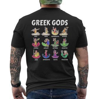 Greek Mythology Gods Mythology Ancient Gods Of Greece Men's T-shirt Back Print - Thegiftio UK