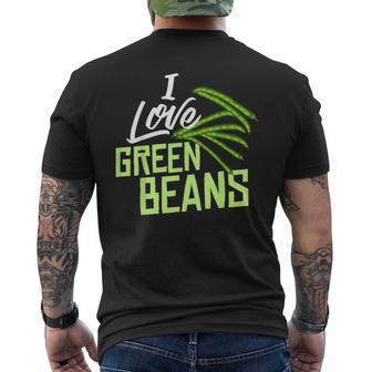 Green Bean Casserole String Bean Men's T-shirt Back Print - Monsterry DE