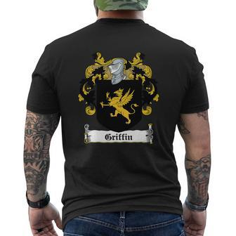 Griffin Coat Of Arms Irish Family Crests Mens Back Print T-shirt - Seseable
