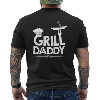 Grill Daddy Grill Father Grill Dad Father's Day Mens Back Print T-shirt | Mazezy