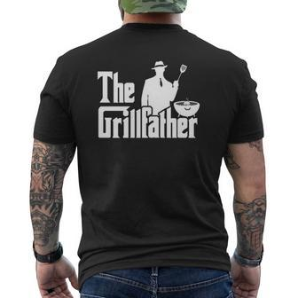 The Grillfather Bbq Grilling For Grill Master Mens Back Print T-shirt | Mazezy DE