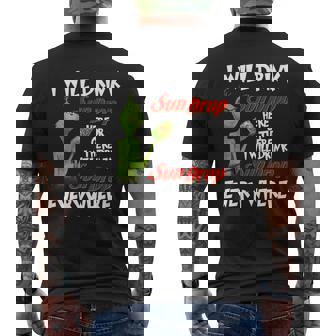 Grinch I Will Drink Sundrop Here Or There I Will Drink Sundrop Everywhere Mens Back Print T-shirt | Seseable CA