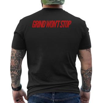 Grind Won't Stop Men's T-shirt Back Print - Monsterry AU