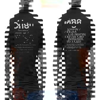 Gringon Green-Gon Like A Regular Gringo Pero Mas Chingon Mens Back Print T-shirt - Thegiftio