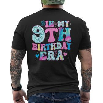 Groovy In My 9Th Birthday Era Nine 9 Years Old Birthday Men's T-shirt Back Print - Monsterry DE