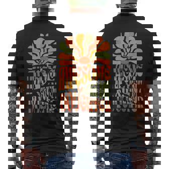 Groovy Awesome Like My Daughter Mothers Fathers Day Present Men's T-shirt Back Print - Thegiftio UK