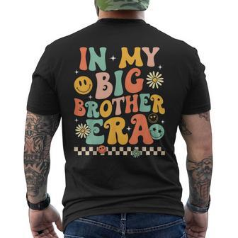 Groovy In My Big Brother Era Big Brother Baby Toddler Men's T-shirt Back Print - Monsterry DE