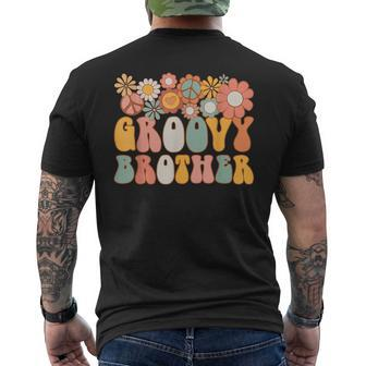 Groovy Brother Retro 60S 70S Hippie Family Matching Big Bro Men's T-shirt Back Print | Mazezy
