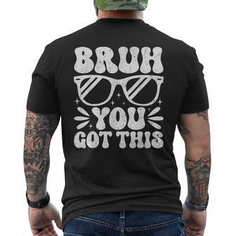 Groovy Bruh You Got This Testing Day Rock The Test Boys Mens Men's T-shirt Back Print | Mazezy AU