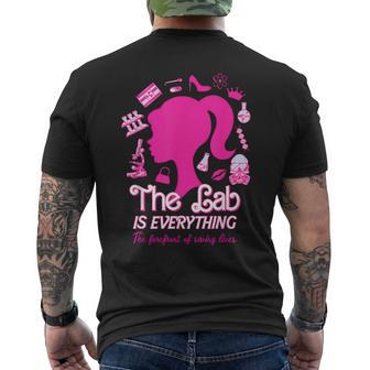 Groovy The Lab Is Everything The Forefront Of Saving Lives Men's T-shirt Back Print - Seseable