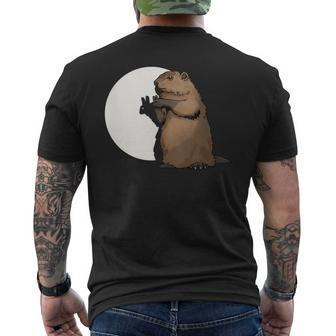 Groundhog Day Shadow Puppet Men's T-shirt Back Print - Monsterry AU