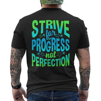 Growth Mindset Inspirational Motivational Empowering Men's T-shirt Back Print - Monsterry CA