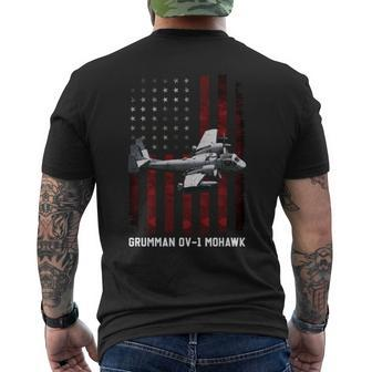 Grumman Ov 1 Mohawk Plane Ov1d Mohawk T-Shirt mit Rückendruck - Seseable