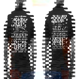 Grumpy From Grandchildren Grandfather Grumpy Men's T-shirt Back Print - Thegiftio UK