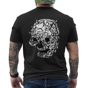 Grunge Gothic Gear Skull Graphic Retro Vintage Classic Men's T-shirt Back Print - Monsterry AU