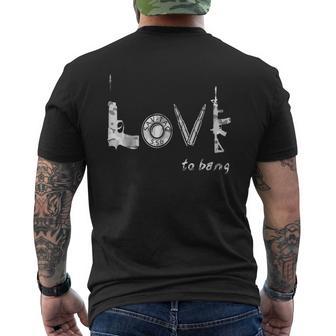 Grunt Gear Love To Bangs Grunt Gear T Men's T-shirt Back Print - Monsterry